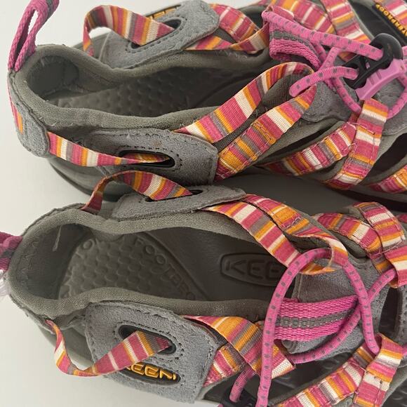 KEEN Women's Outdoor Water Sandals Size 6 Pink/Orange Ankle Straps Waterproof - Picture 12 of 14